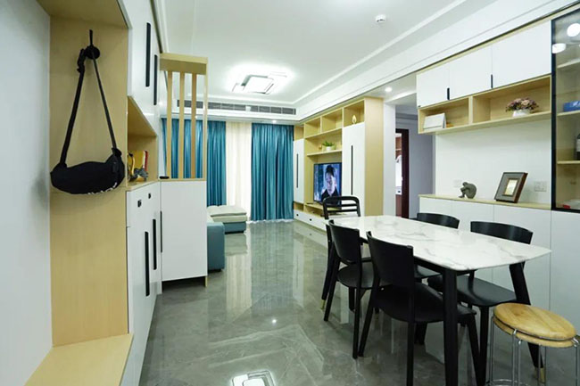 三室兩廳現代簡約風，功能性極強，清淡雅致的溫馨之家